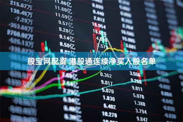 股宝网配资 港股通连续净买入股名单