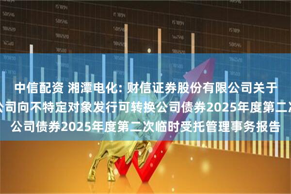 中信配资 湘潭电化: 财信证券股份有限公司关于湘潭电化科技股份有限公司向不特定对象发行可转换公司债券2025年度第二次临时受托管理事务报告
